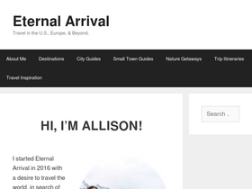 'eternalarrival.com' screenshot
