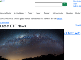 'etf.com' screenshot