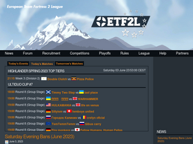 'etf2l.org' screenshot