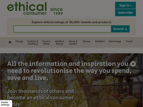 'ethicalconsumer.org' screenshot