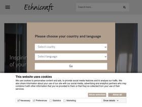 'ethnicraft.com' screenshot