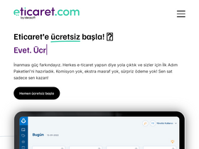 'eticaret.com' screenshot