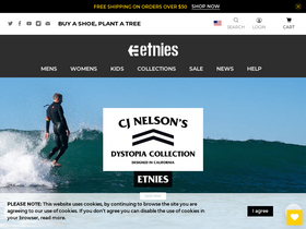 'etnies.com' screenshot