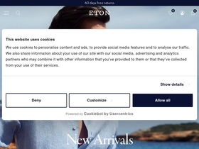 'etonshirts.com' screenshot