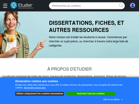 'etudier.com' screenshot
