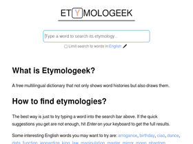 'etymologeek.com' screenshot