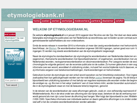 'etymologiebank.nl' screenshot