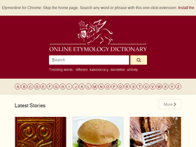 'etymonline.com' screenshot