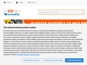 'euautodily.cz' screenshot