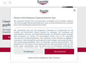 'eucerin.de' screenshot