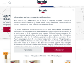 'eucerin.fr' screenshot