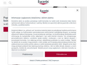 'eucerin.rs' screenshot