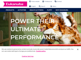 'eukanuba.com' screenshot
