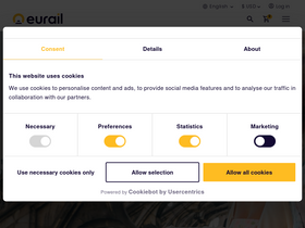 'eurail.com' screenshot