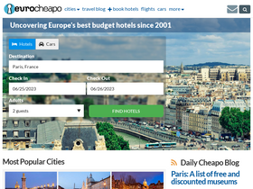 'eurocheapo.com' screenshot