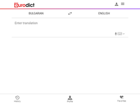 'eurodict.com' screenshot