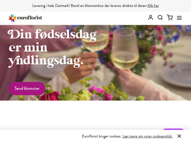 'euroflorist.dk' screenshot