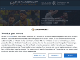 'eurohoops.net' screenshot