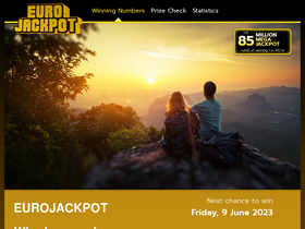 'eurojackpot.com' screenshot