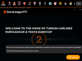 'euroleague.tv' screenshot