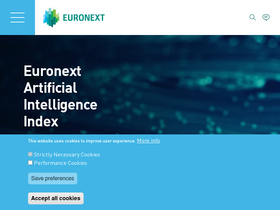 'euronext.com' screenshot