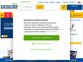 'euronics.cz' screenshot