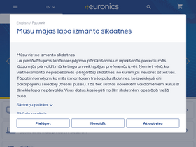 'euronics.lv' screenshot