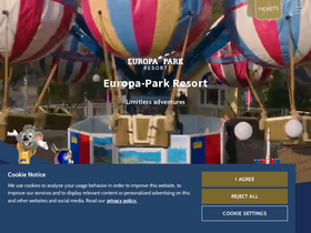 'europapark.de' screenshot