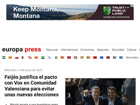 'europapress.es' screenshot