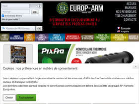 'europarm.fr' screenshot