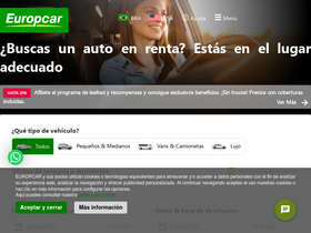 'europcar.com.mx' screenshot