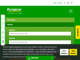 'europcar.com.tr' screenshot
