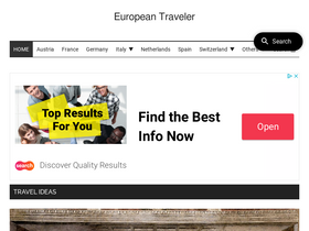 'european-traveler.com' screenshot