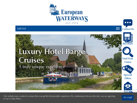 'europeanwaterways.com' screenshot