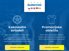 'euroton.si' screenshot