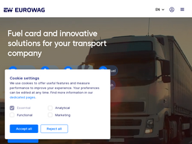 'eurowag.com' screenshot