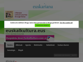 'euskalkultura.eus' screenshot
