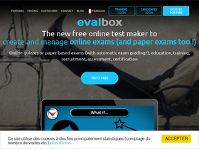 'evalbox.com' screenshot