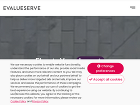 'evalueserve.com' screenshot