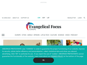'evangelicalfocus.com' screenshot