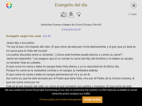 'evangeliodeldia.org' screenshot
