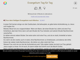 'evangeliumtagfuertag.org' screenshot