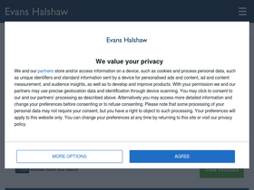 'evanshalshaw.com' screenshot