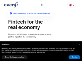 'evenfi.com' screenshot