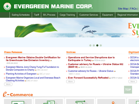 'evergreen-marine.com' screenshot