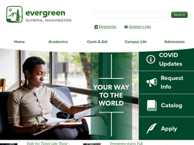 'evergreen.edu' screenshot