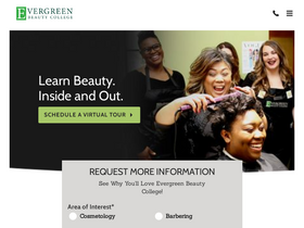 'evergreenbeauty.edu' screenshot