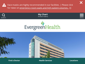 'evergreenhealth.com' screenshot