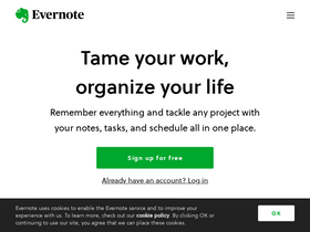 'evernote.com' screenshot