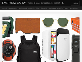 'everydaycarry.com' screenshot
